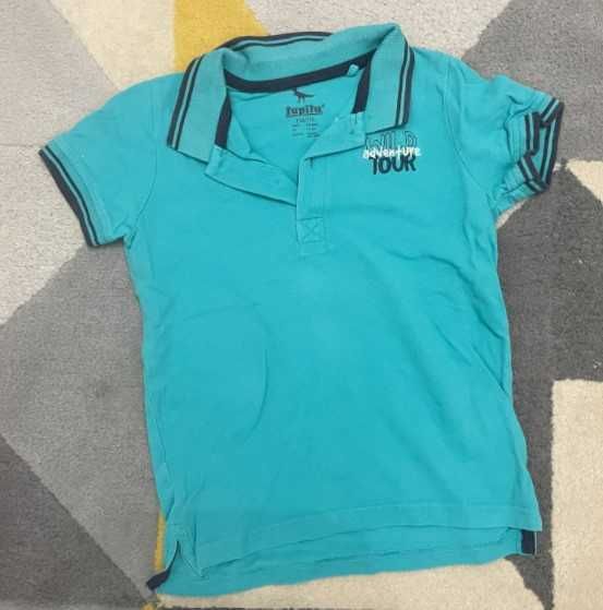 тениски 3 бр. с къс и 3 бр. с дълъг ръкав 100/116 см, 4-6 год.