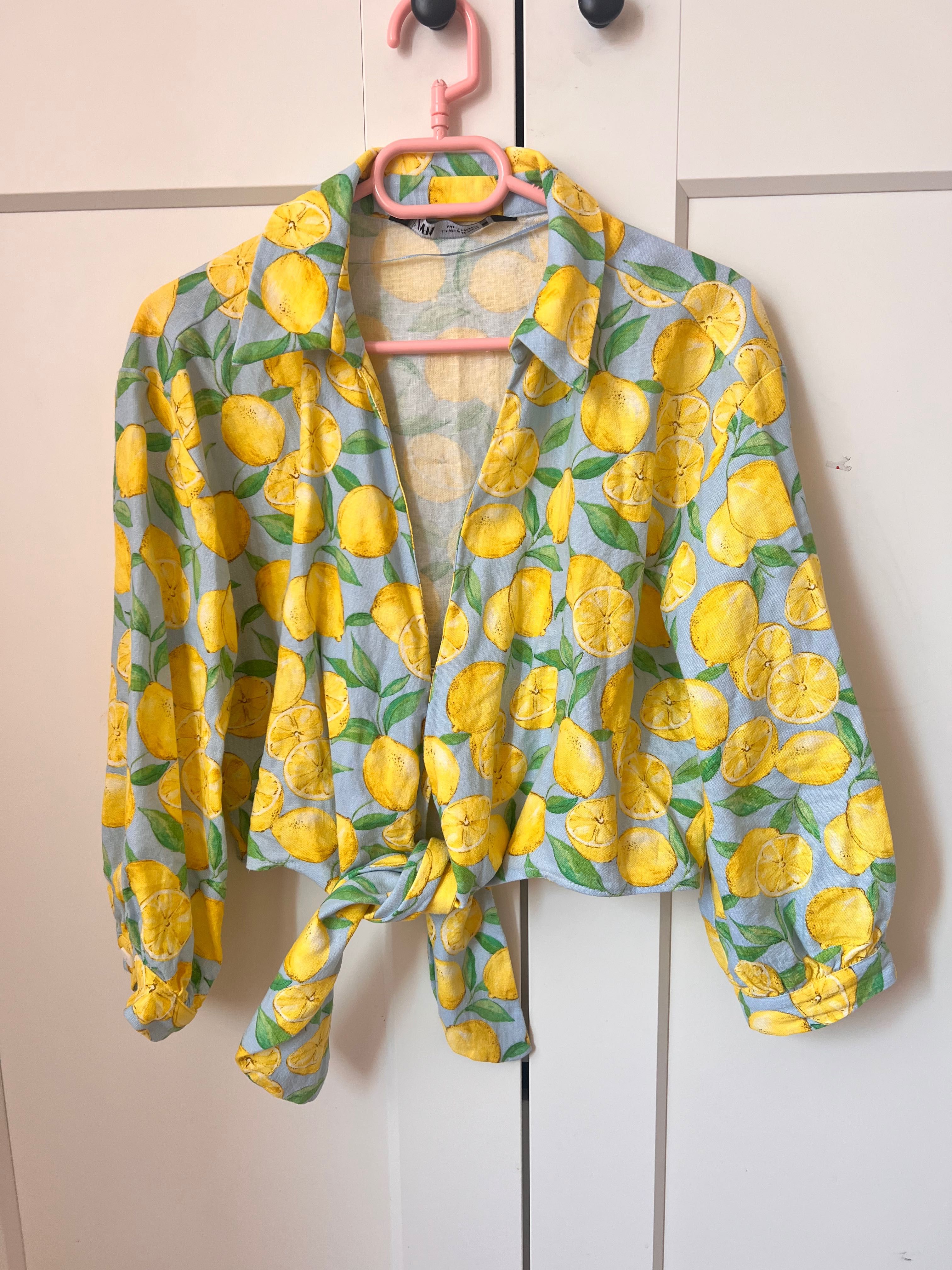 Риза с лимони Zara xs