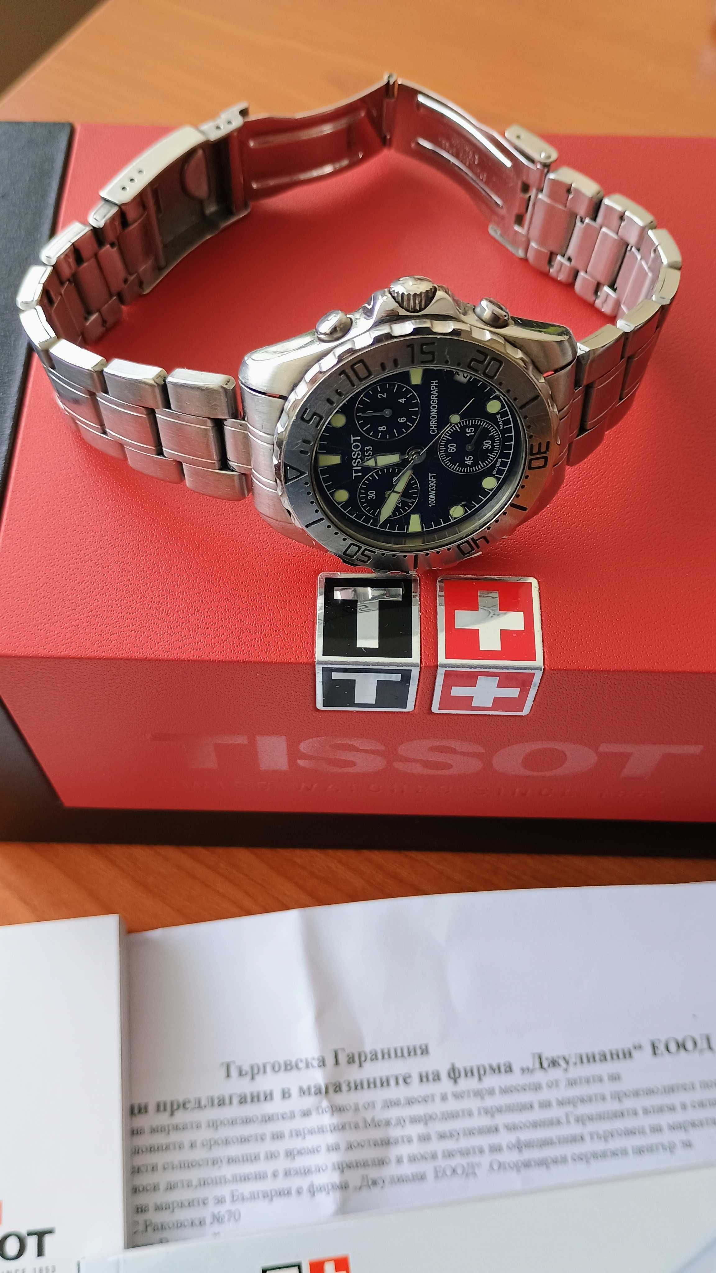 TISSOT Chronograph с Документация и кутия. Отличен екземпляр.