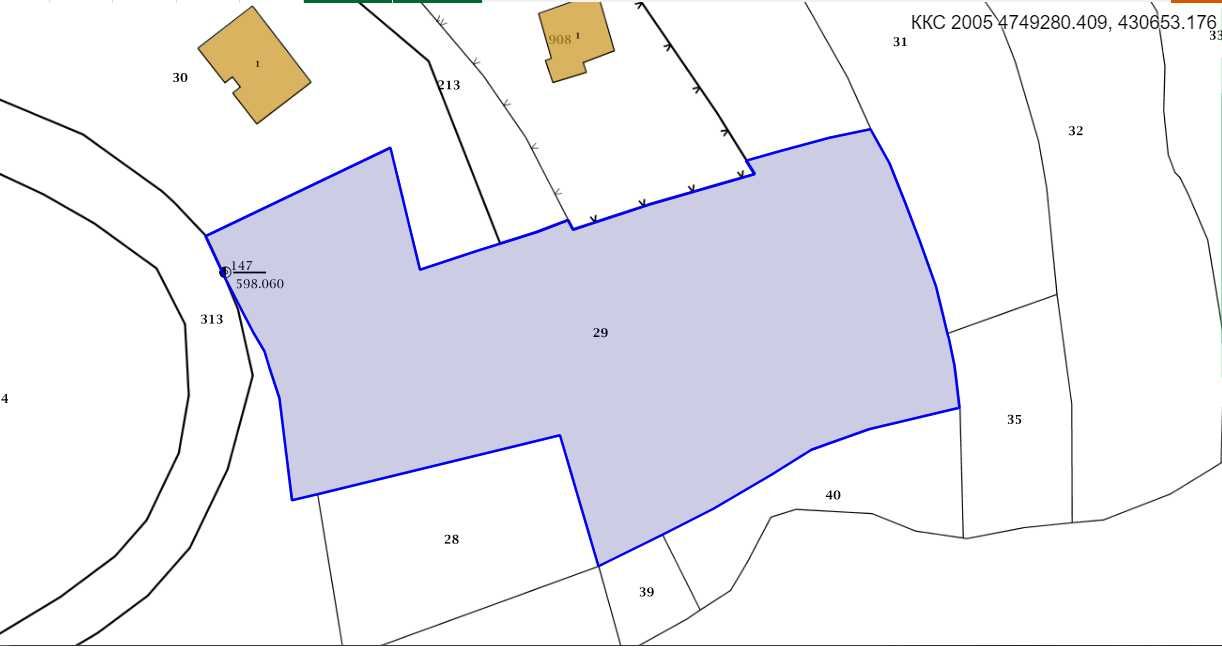 Продавам ПАРЦЕЛ с. Горно Трапе ДО ГЛАВЕН ПЪТ