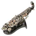 Saxofon Sopran curbat Karl Glaser® Sopranina Negru+clape Argintii Blac