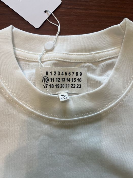 Tricou Maison Margiela MM6, alb, Marimea M, 100% bumbac