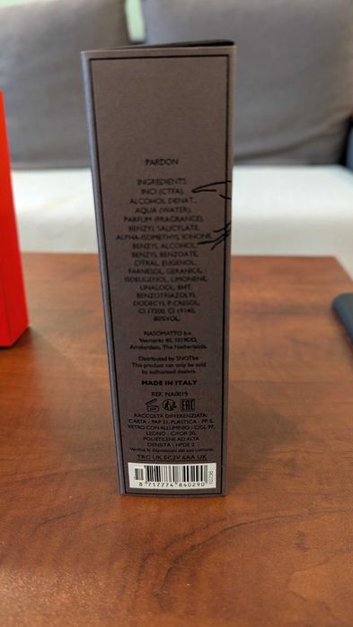 Guerlain Habit Rouge Parfum / Nasomatto Pardon / Nasomatto Baraonda