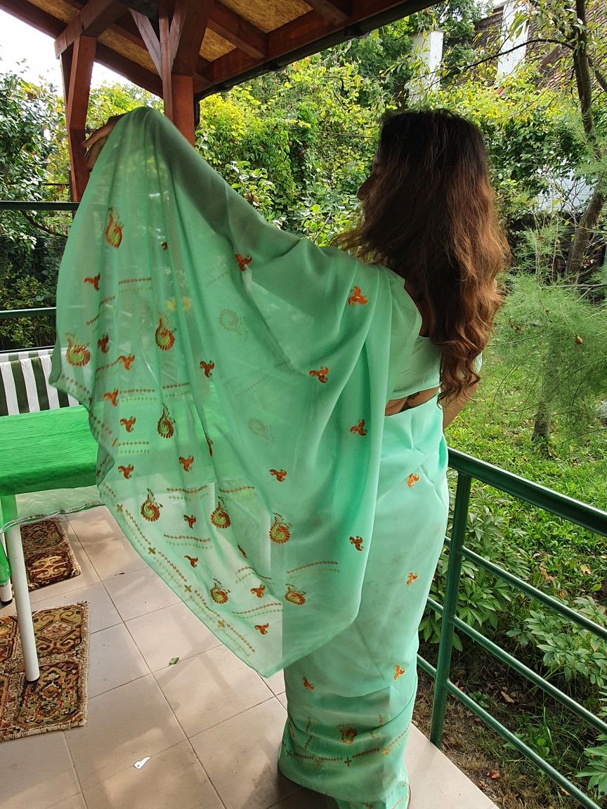 Saree India originale vintage( de colectie)