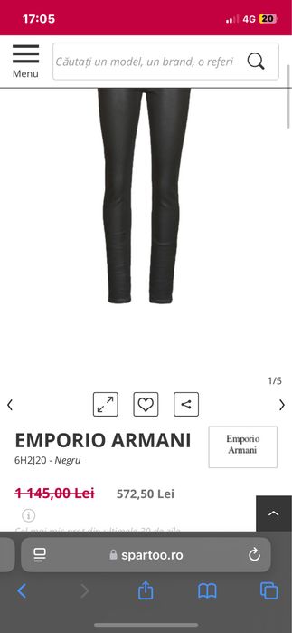 emporio armani 6H2J20 skinny jeans