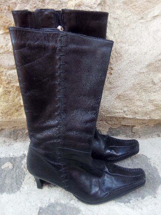 Cizme din piele lungi mărimea 35