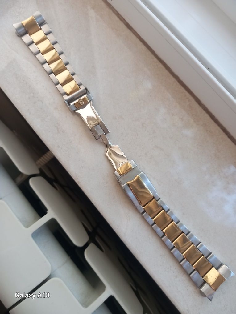 Rolex bratara 22mm otel+aur 18 k