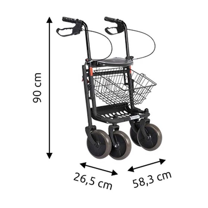 Rolator pliabil cu 4 roti / Cadru de mers