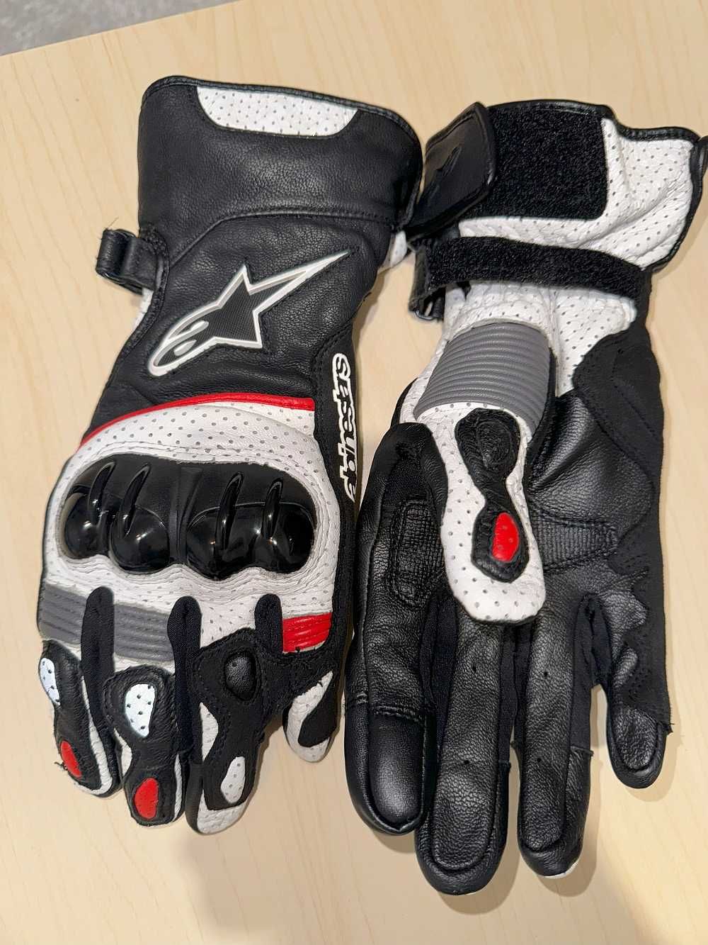 Manusi piele Alpinestars SP-2 V2 red-white marime M