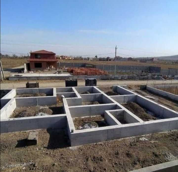 Строительная бригада узбеки кладка пенаблок газаблок кирпичи фундамент