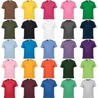 Подарим однотонные мужские футболки разных размеров и цветов.