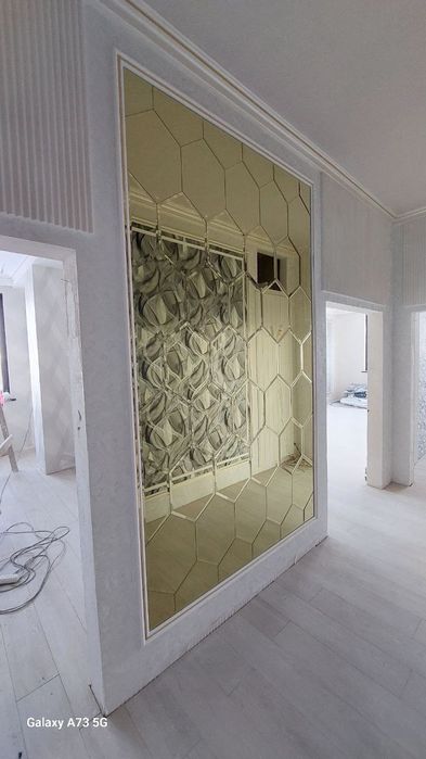 Rombik oyna, dushavoy kabina, orsteklo pechat hizmati