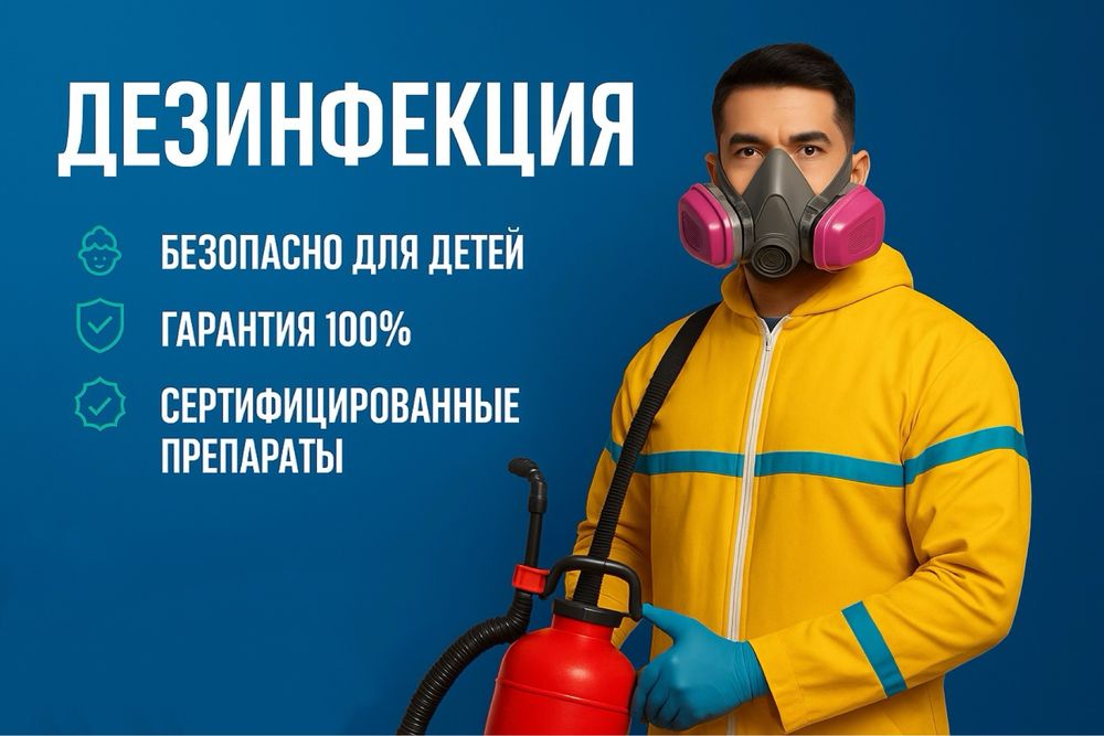 ЛИЦЕНЗИЯ Дезинфекция тараканы. клопы. уничтожение. эффект 100%