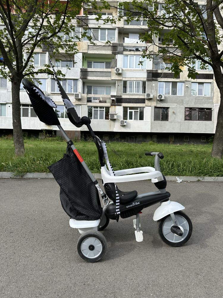 Детска триколка smarTrike 4-в-1 Vanilla Plus, черно и бяло