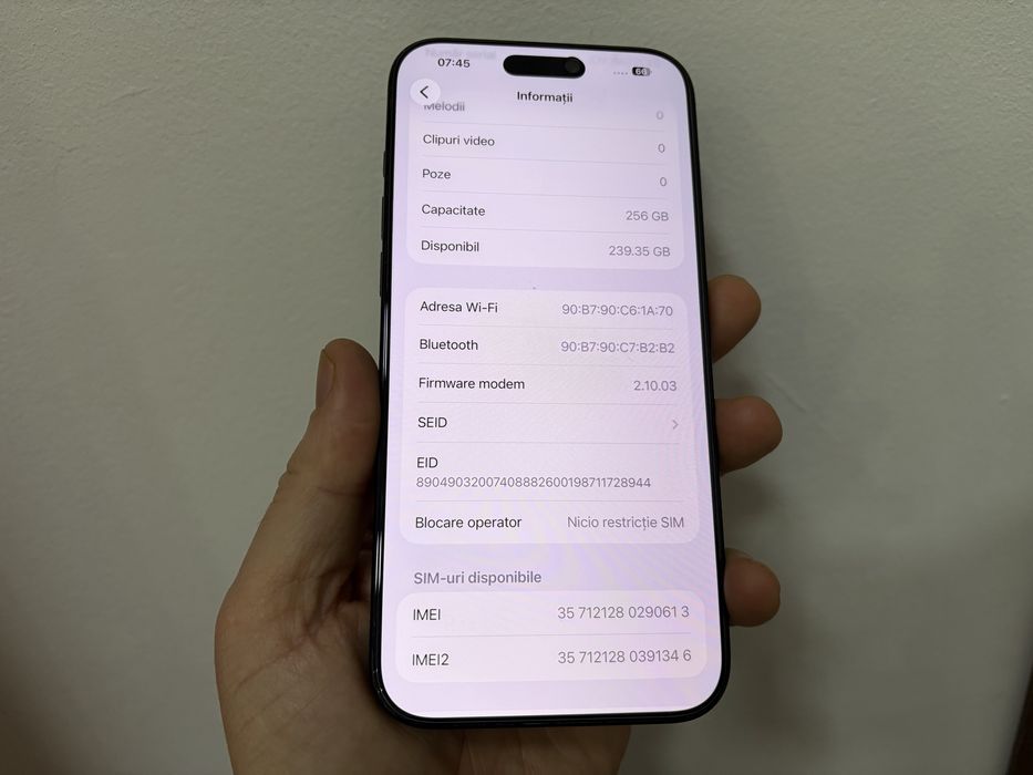 Iphone 16 Pro Max, 256 gb, Black Titanium