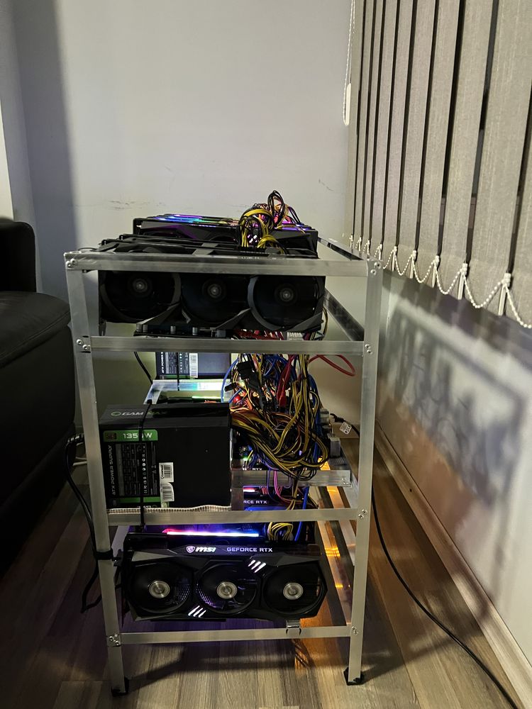 Крипто ферма RTX 3070 not LHR