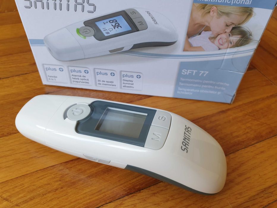 Termometru infrarosu digital 6in1, doua modele Sanitas sau Medisana