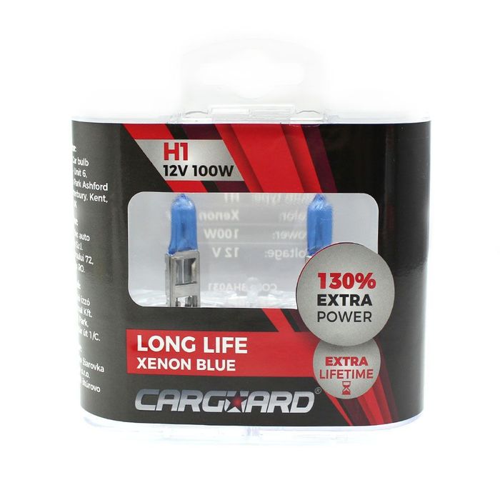 Set de 2 becuri halogen h1 +130% intensitate - long life, 1 set, BHA031
