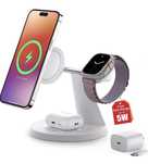 3в1 магнитно безжично зарядно за iPhone, iWatch, AirPods