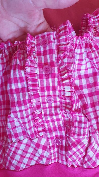 Bluzita noua tip ie bumbac fucsia S