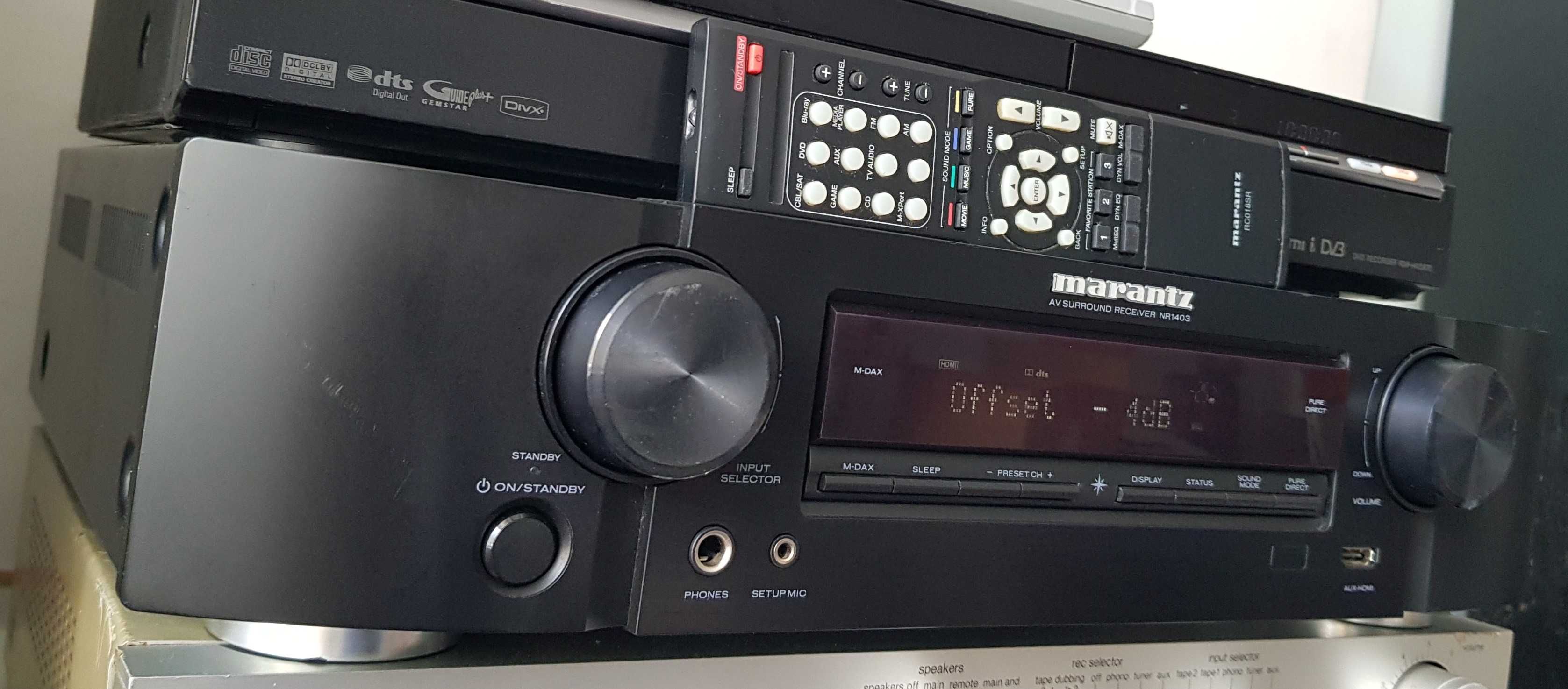 Marantz NR 1403 amplificator stereo si multicanal 5.1 telecomanda