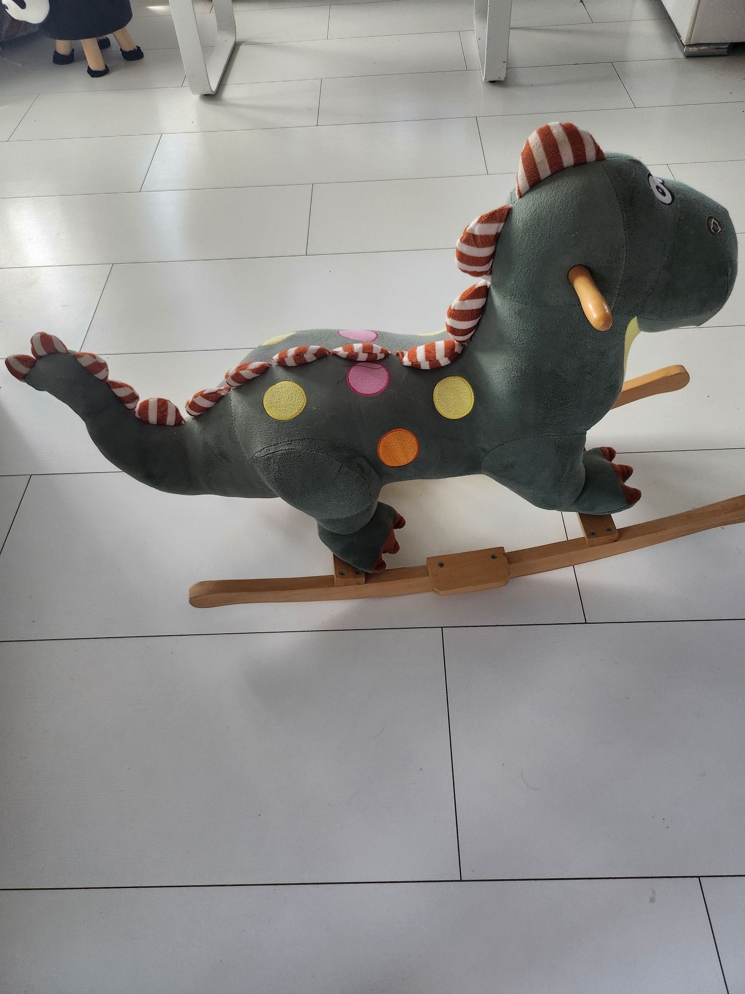 Люлееща се дървена  играчка Milly Mally - Dino