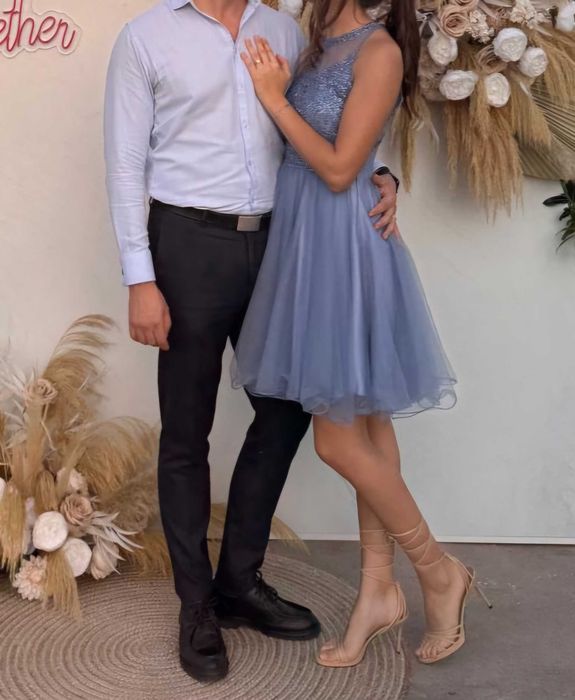 Rochie albastra/scurta/ ocazii speciale/ nunta
