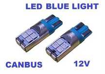 Лед крушки за габарит сини T10-W6W 10led 4014smd 2бр.- А3216-BL