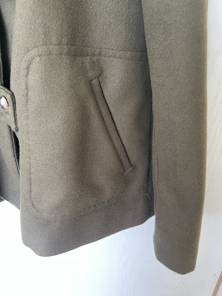 Дамско палто ZARA зелено XS