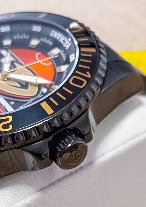 Ceas Invicta NHL Anaheim Ducks Quartz Black Dial – Barbati