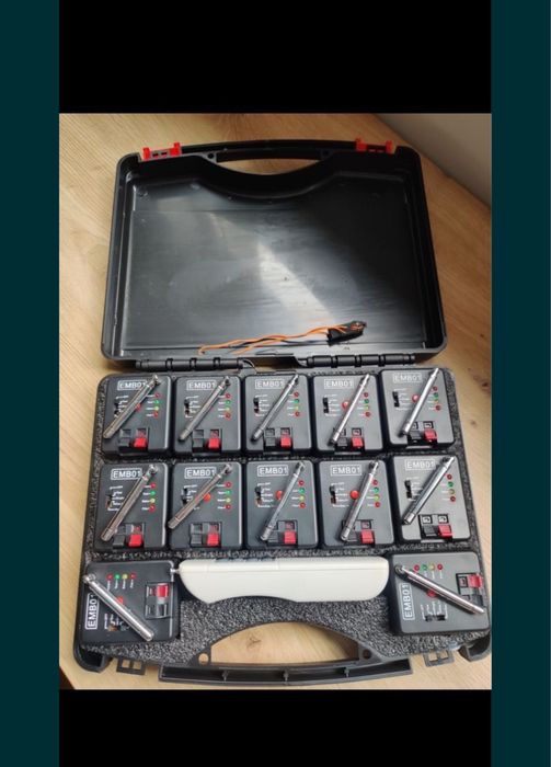 Suport inox artificii / 12 declansaroare 9v