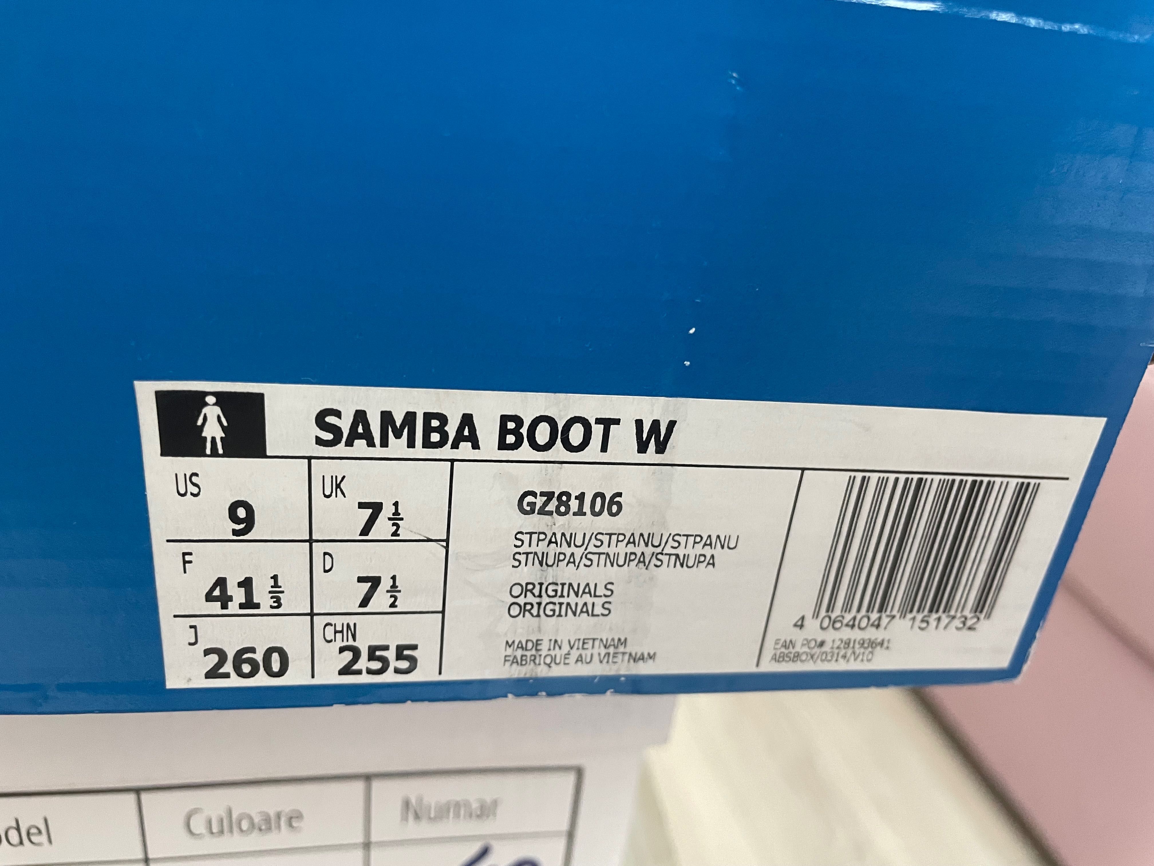 Adidas - Samba Boot GZ8106 W 9US/7 1/2UK