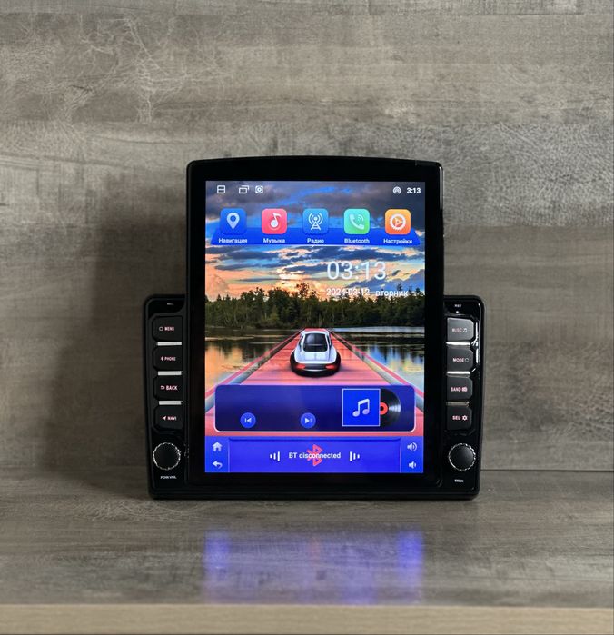 Магнитола для UAZ Patriot 3 андроид новая с рамкой 4+64г 4-8 ядер