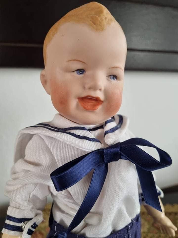 Papusa - marinar, bisque doll