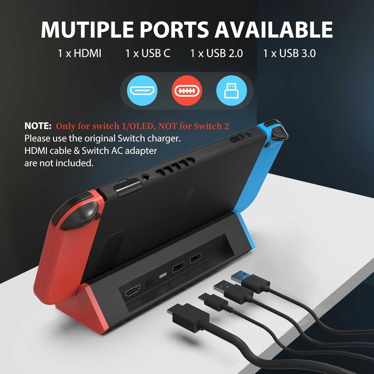 Преносимо зарядно устройство, съвместимо с Nintendo Switch