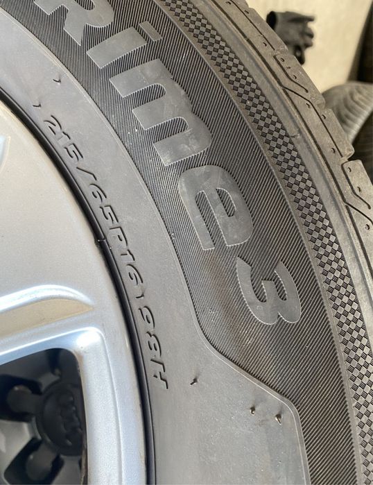 Jante aliaj R16 5x112 cu anvelope vara 215 65 16