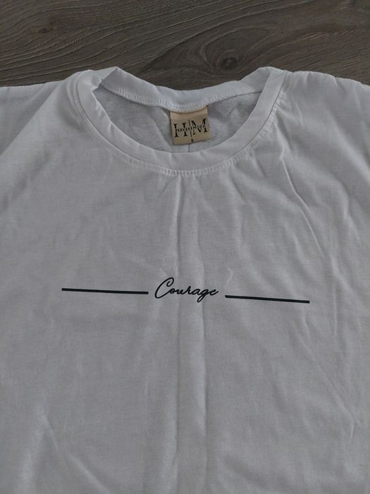 Tricou alb 100% bumbac