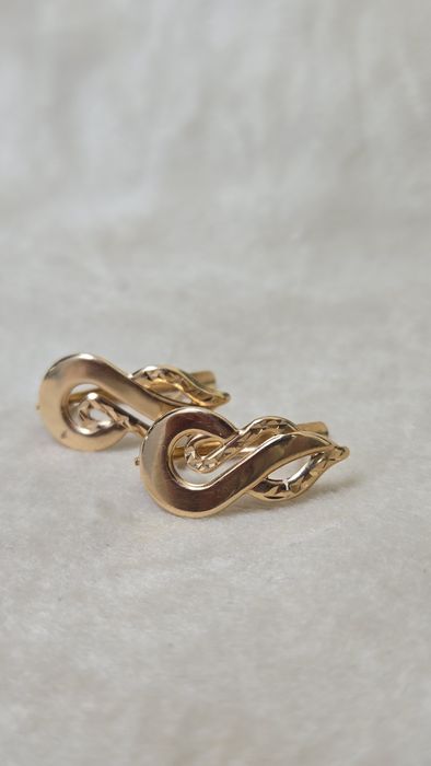 Серьги золотые ЖанТаС ломбард Астана