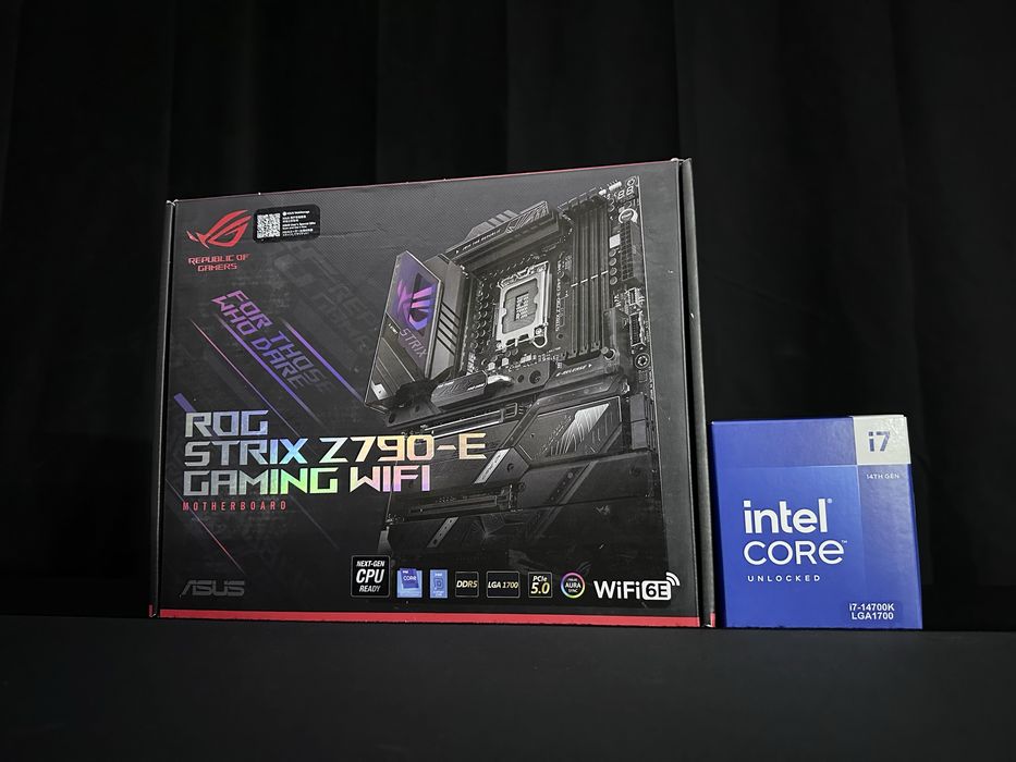 Intel Core i7-14700K NewBox + Asus ROG Strix Z790-E Gaming WiFi