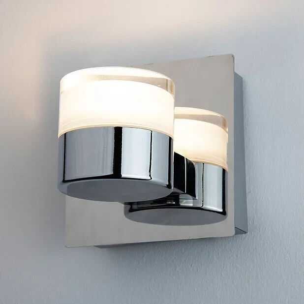 Aplica baie Verve Design Luna 6 W LED Bathroom Wall Light, Chrome