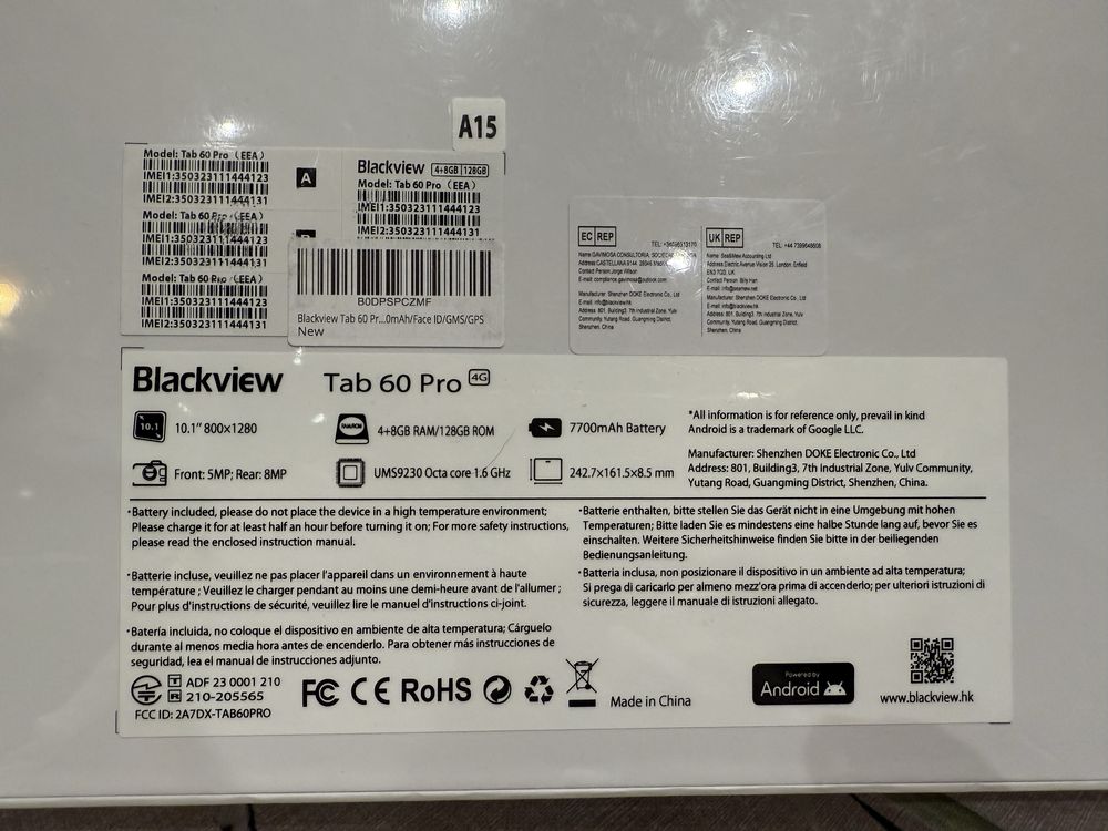 Tableta Blackview Tab 60 Pro, Dual Sim 4G, 10 inch, 12GB + 128GB,