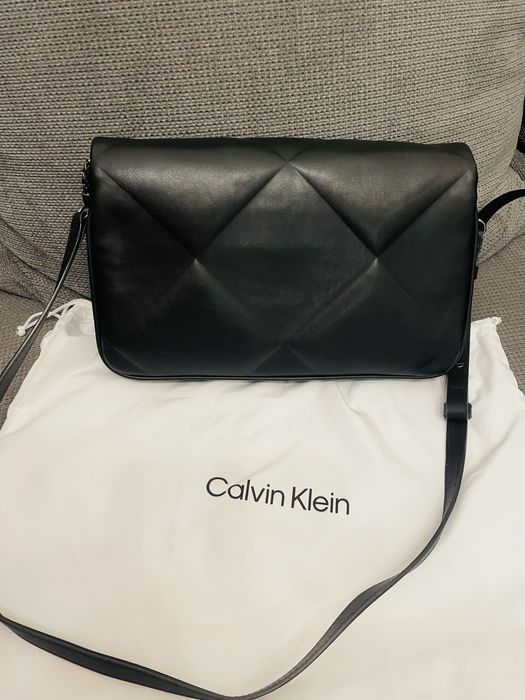 Кожена чанта Calvin Klein