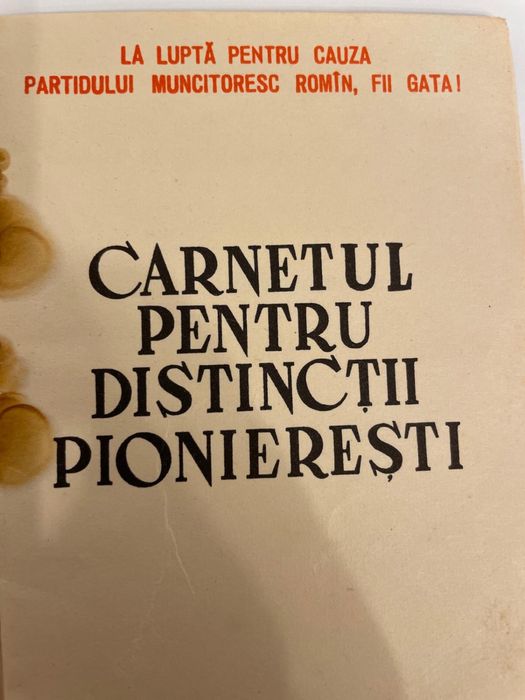 carnet de pionieri
