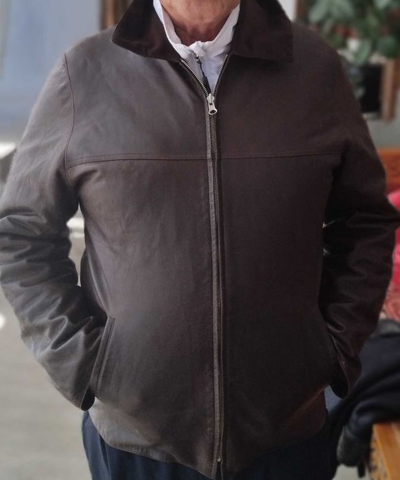 Кожаная куртка мужская
