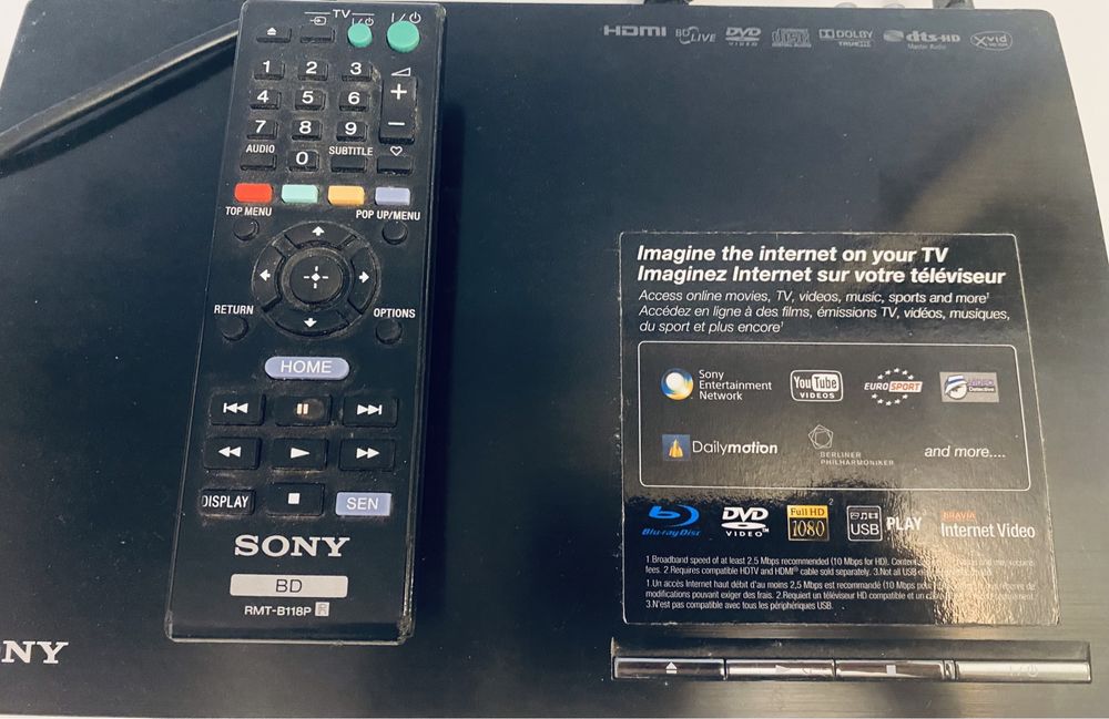 Sony DVD blue ray  HDMI model BFP-S185