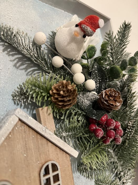 Tablou iarna hand-made decoratiune