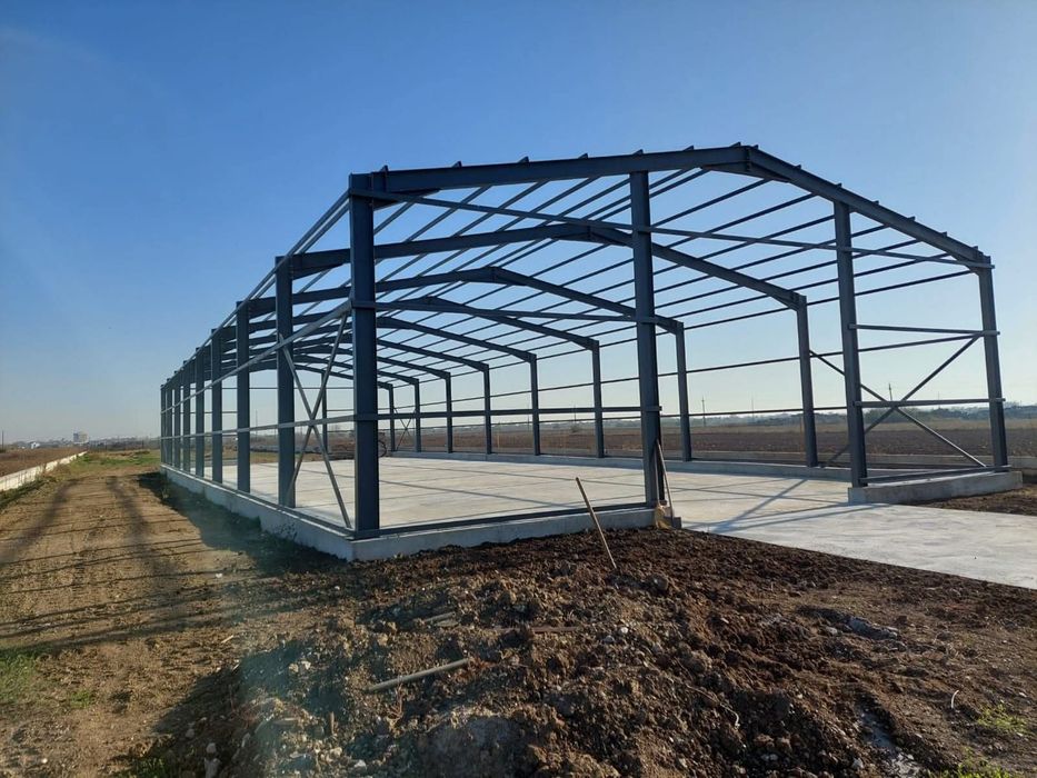 Vând hala pe structura metalica asigurăm montaj și transport