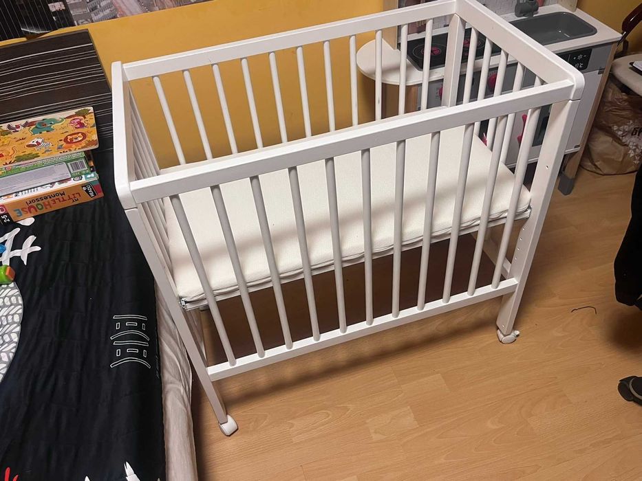 Бебешка кошара Nina 2 next to me с матрак 40х80