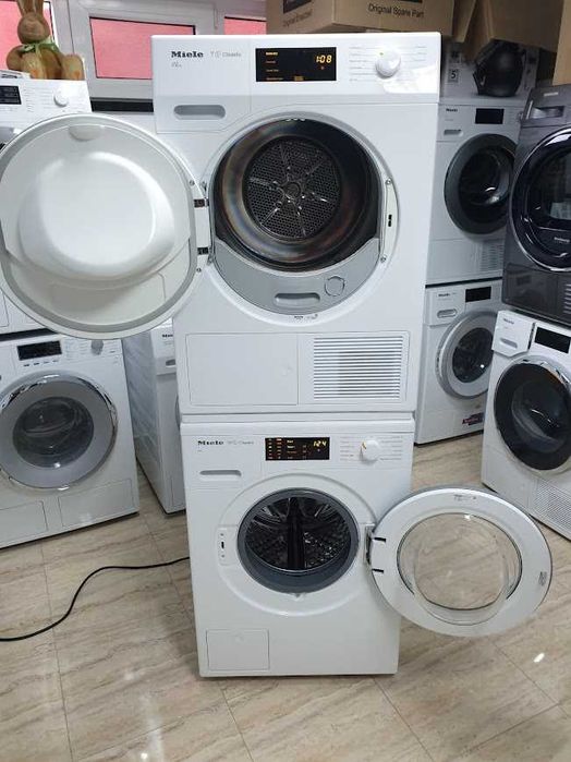 UK Miele Пералня и Сушилня Комплект Миеле 12м Гаранция