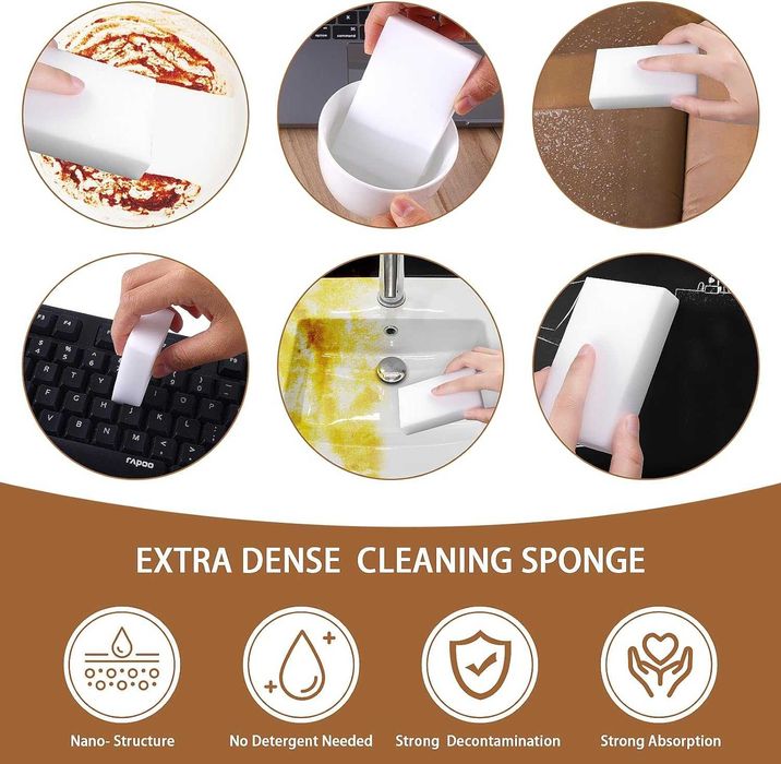 10x bureti magici din melamina, elimina efficient petele 10 x 6 x 2 cm